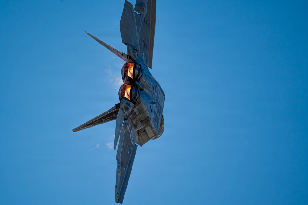 F-22 Raptor Aerial Demonstration Team performs at Wings Over South Texas 2025