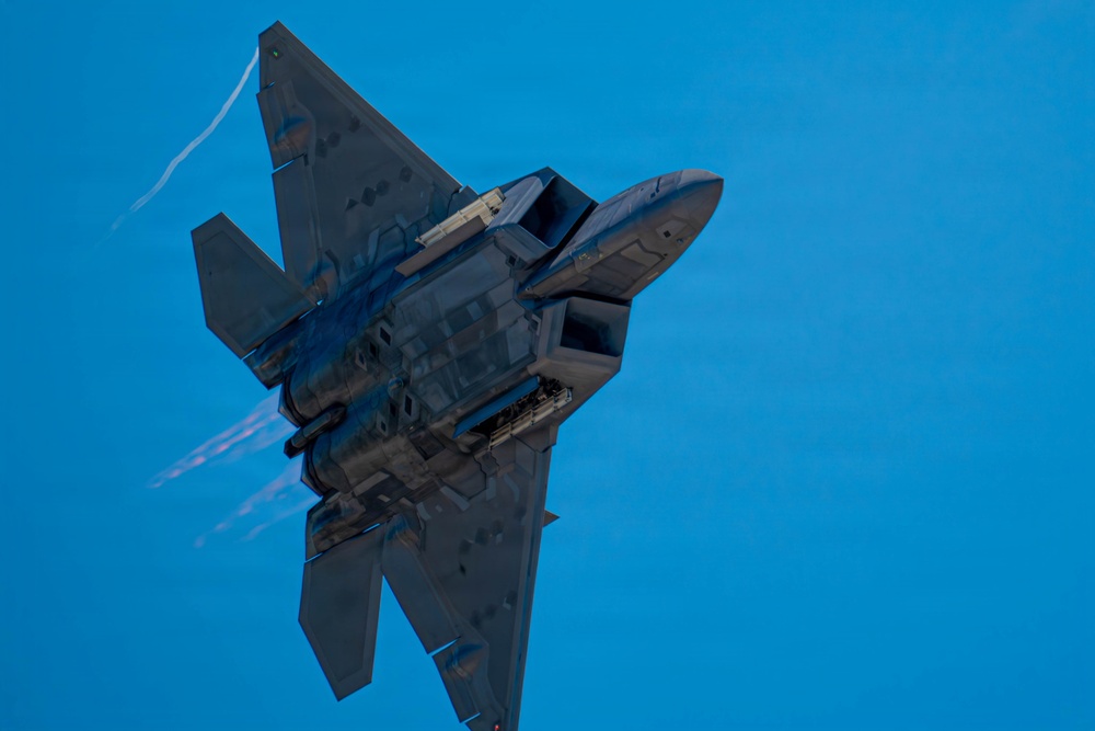 F-22 Raptor Aerial Demonstration Team performs at Wings Over South Texas 2025