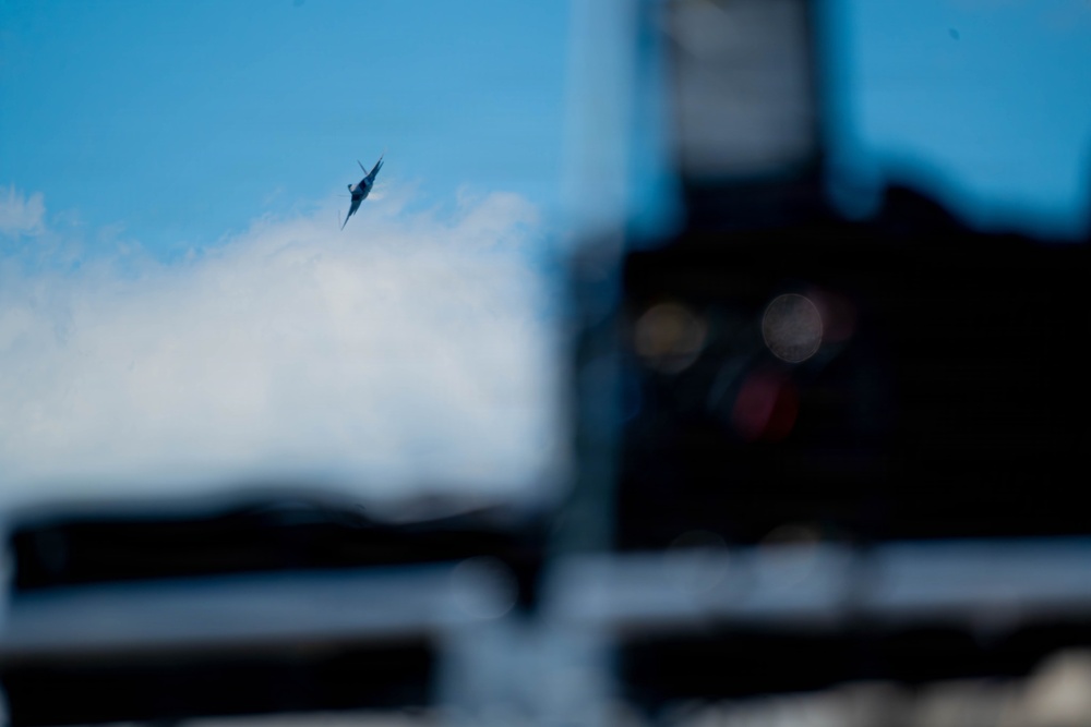 F-22 Raptor Aerial Demonstration Team performs at Wings Over South Texas 2025
