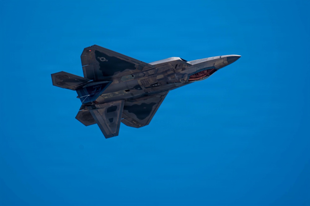 F-22 Raptor Aerial Demonstration Team performs at Wings Over South Texas 2025
