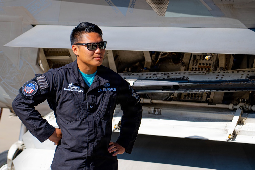 F-22 Raptor Aerial Demonstration Team performs at Wings Over South Texas 2025