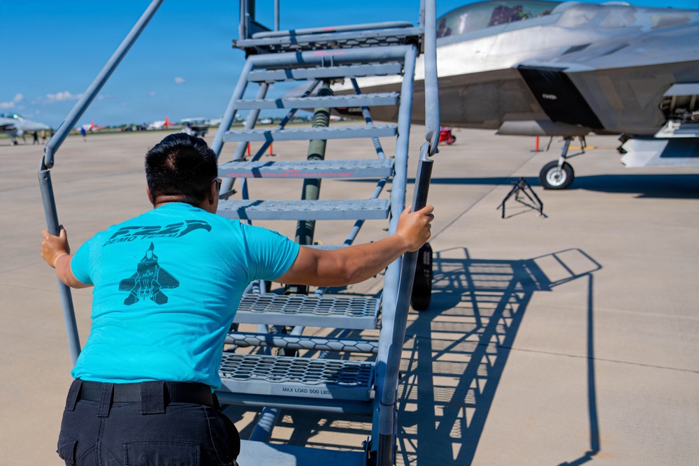 F-22 Raptor Aerial Demonstration Team performs at Wings Over South Texas 2025