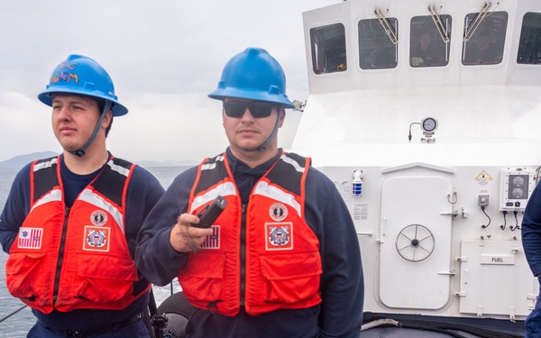 USCG Cutter Blackfin returns to homeport after a patrol off the coast of Southern California coast.