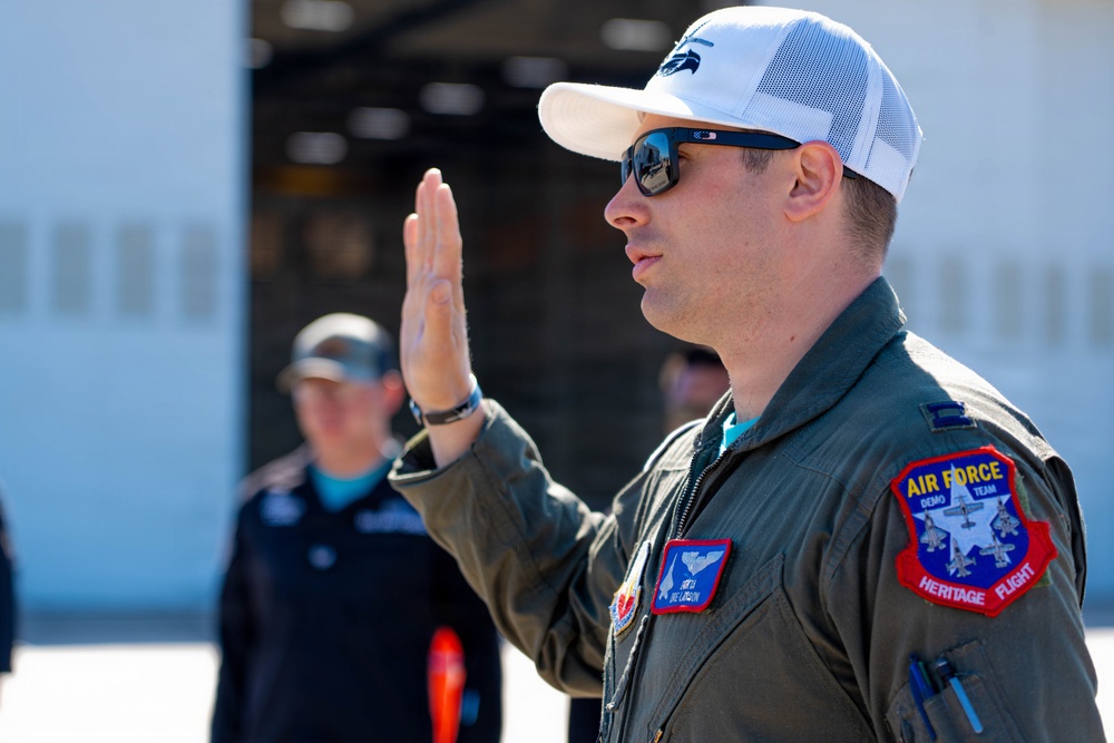 F-22 Raptor Aerial Demonstration Team performs at Wings Over South Texas 2025