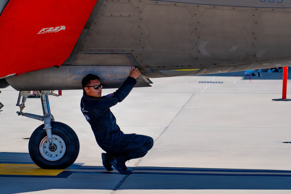 F-22 Raptor Aerial Demonstration Team performs at Wings Over South Texas 2025