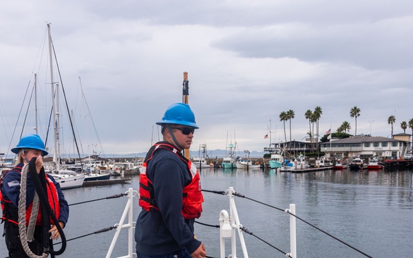 USCG Cutter Blackfin goes underway to patrol the Southern California coast