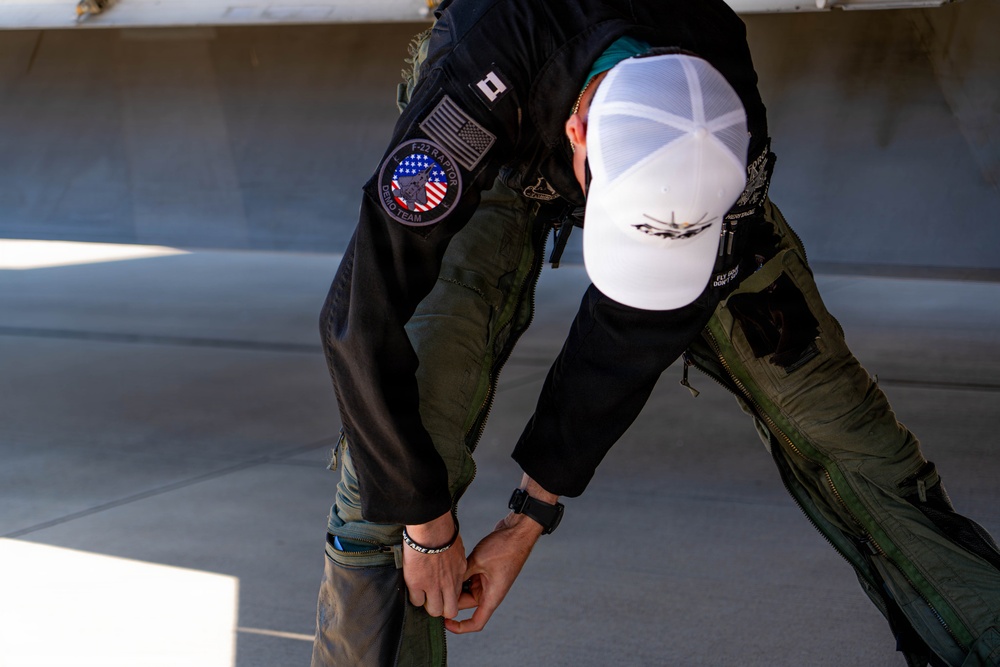 F-22 Raptor Aerial Demonstration Team performs at Wings Over South Texas 2025