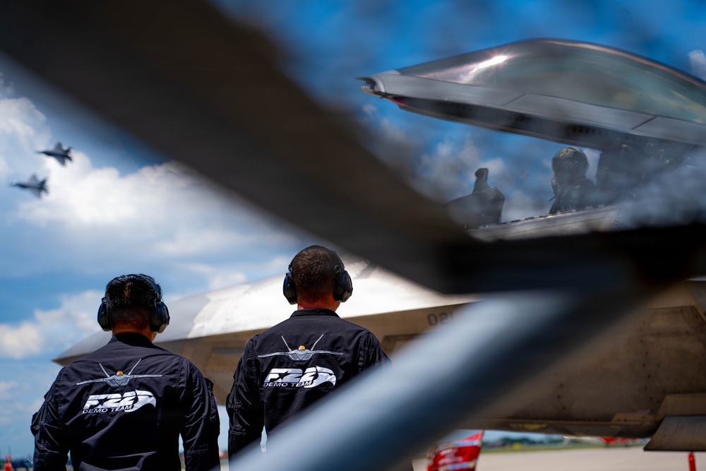 F-22 Raptor Aerial Demonstration Team performs at Wings Over South Texas 2025