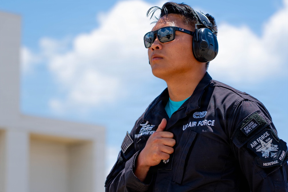 F-22 Raptor Aerial Demonstration Team performs at Wings Over South Texas 2025