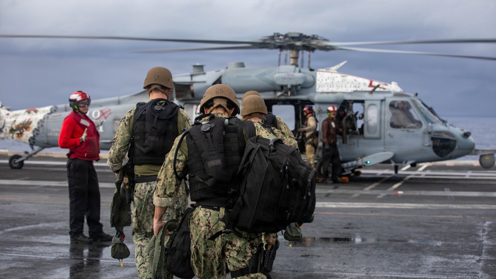 USS Gerald R. Ford (CVN 78) Right of Visit Boarding Operation