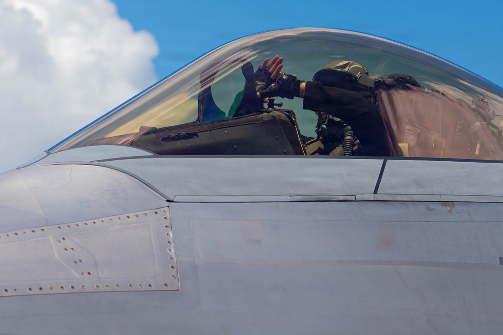 F-22 Raptor Aerial Demonstration Team performs at Wings Over South Texas 2025