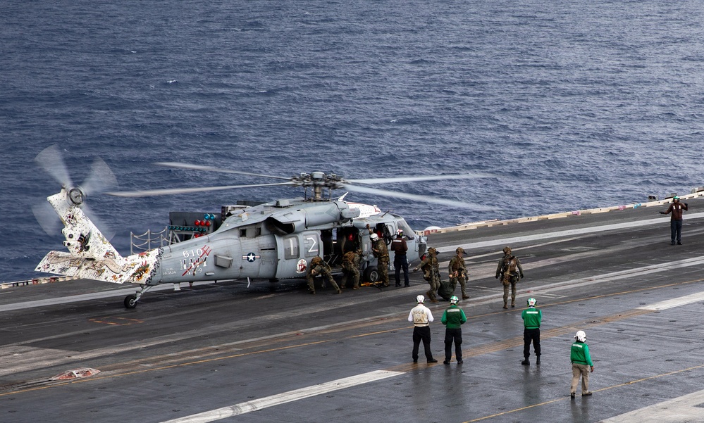 USS Gerald R. Ford (CVN 78) Right of Visit Boarding Operation