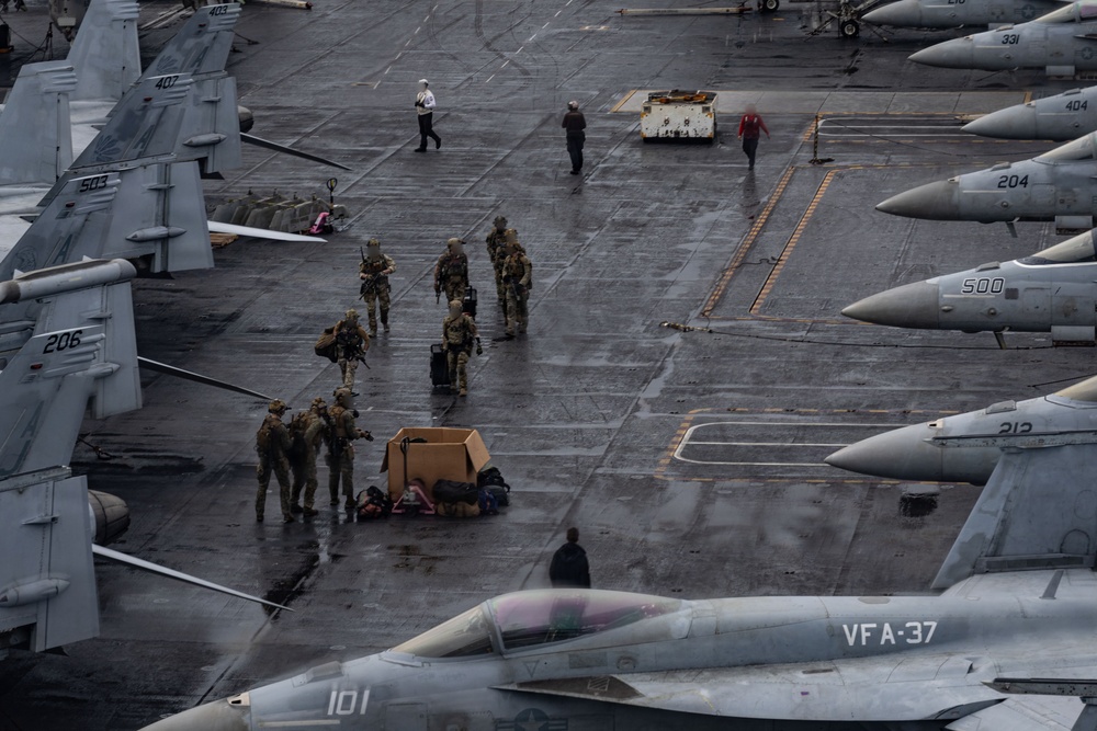 USS Gerald R. Ford (CVN 78) Right of Visit Boarding Operation
