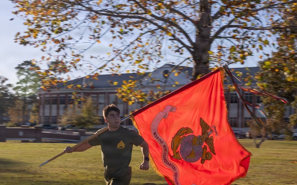 U.S. Marines with MWHS-2 run 250 miles