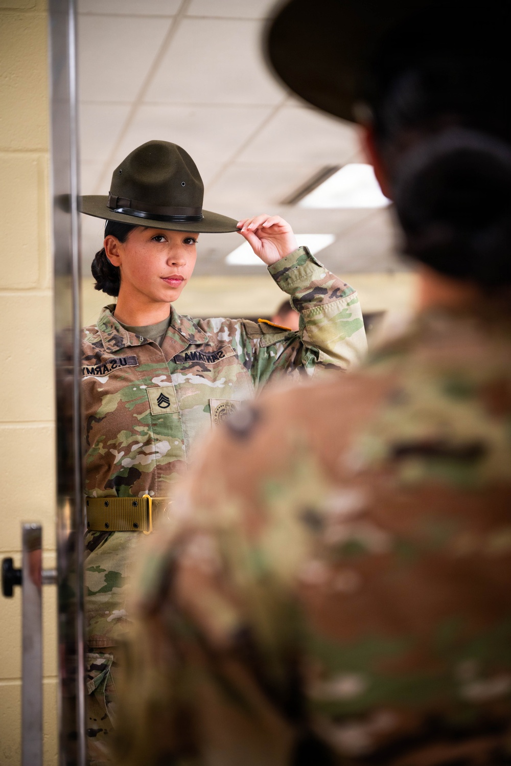 U.S. Army Female Drill Sergeants Don the Campaign Hat