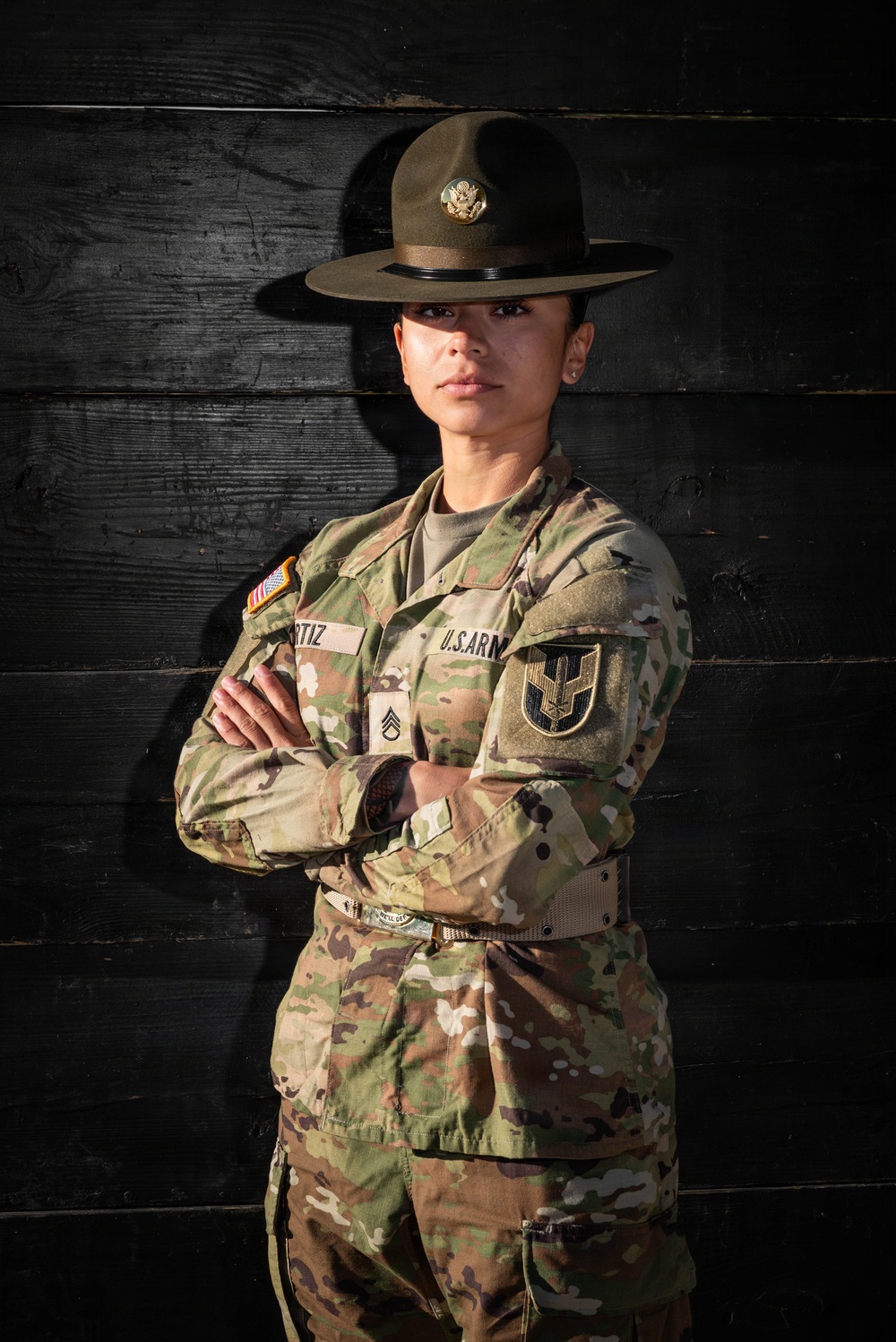 U.S. Army Female Drill Sergeants Don the Campaign Hat
