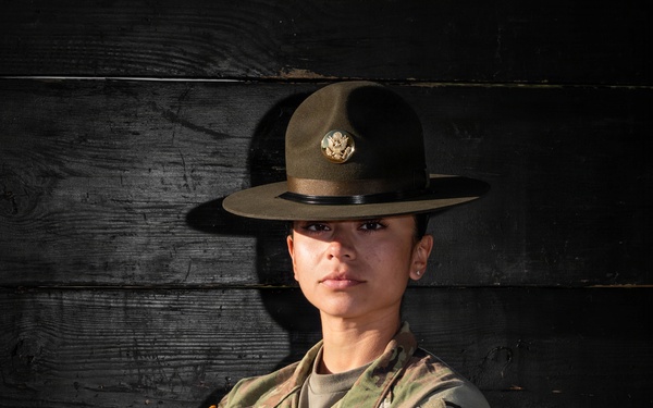 U.S. Army Female Drill Sergeants Don the Campaign Hat