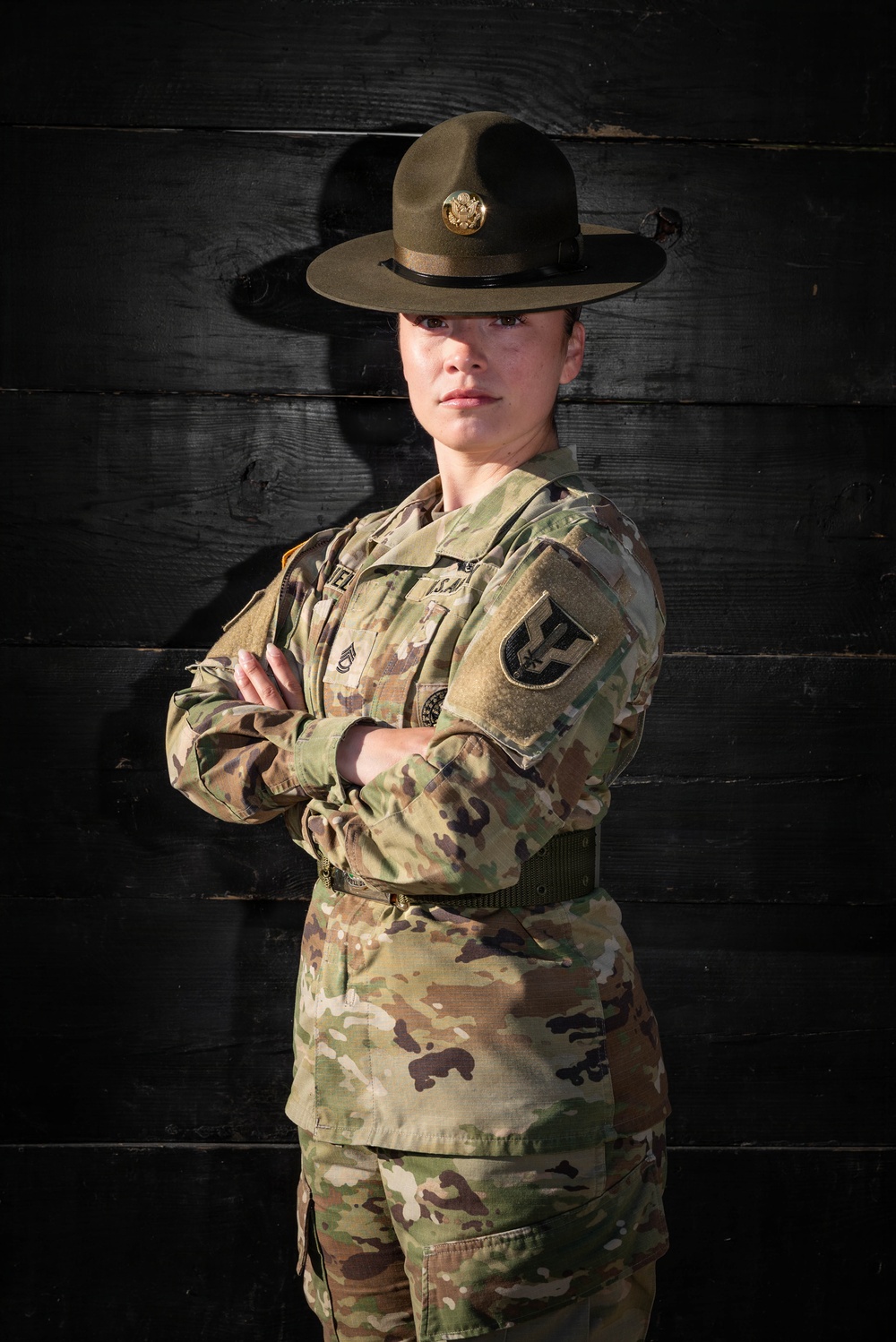 U.S. Army Female Drill Sergeants Don the Campaign Hat
