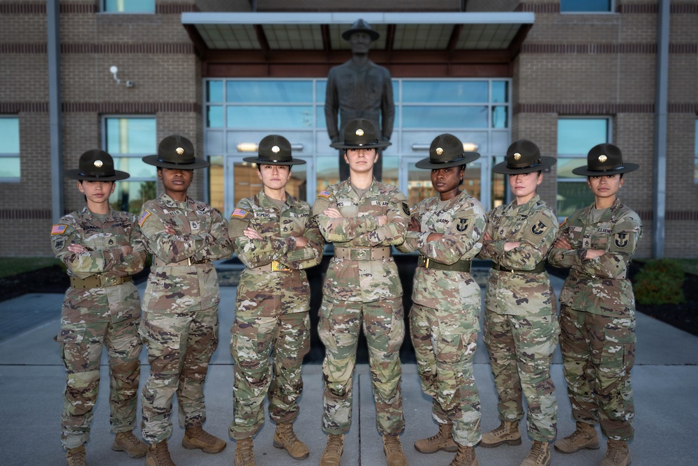 U.S. Army Female Drill Sergeants Don the Campaign Hat
