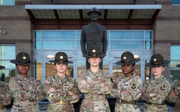 U.S. Army Female Drill Sergeants Don the Campaign Hat