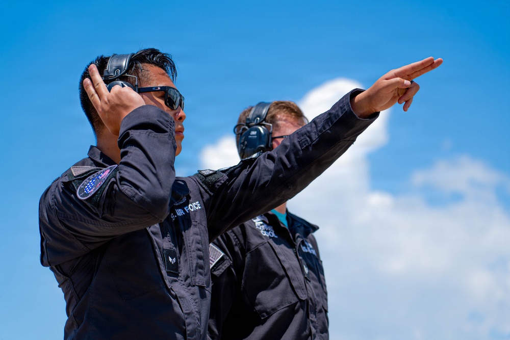 F-22 Raptor Aerial Demonstration Team performs at Wings Over South Texas 2025