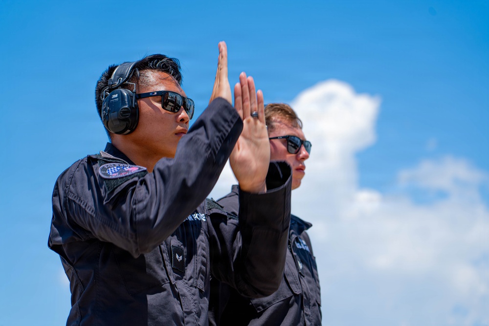 F-22 Raptor Aerial Demonstration Team performs at Wings Over South Texas 2025