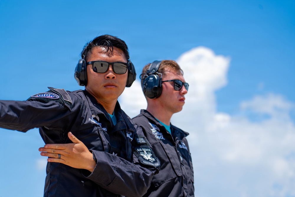 F-22 Raptor Aerial Demonstration Team performs at Wings Over South Texas 2025