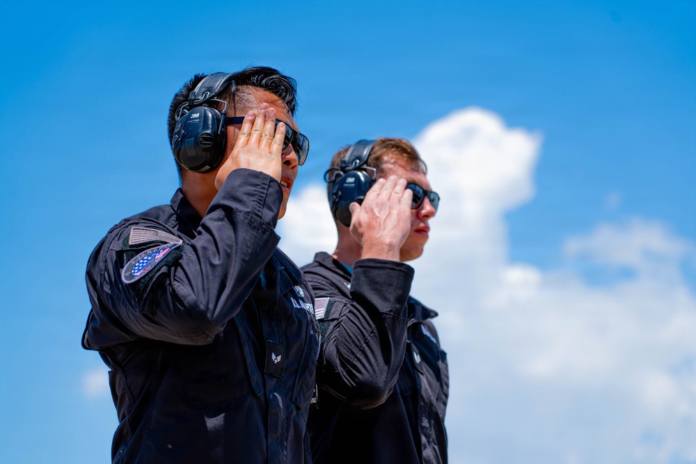F-22 Raptor Aerial Demonstration Team performs at Wings Over South Texas 2025
