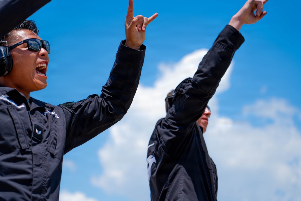 F-22 Raptor Aerial Demonstration Team performs at Wings Over South Texas 2025