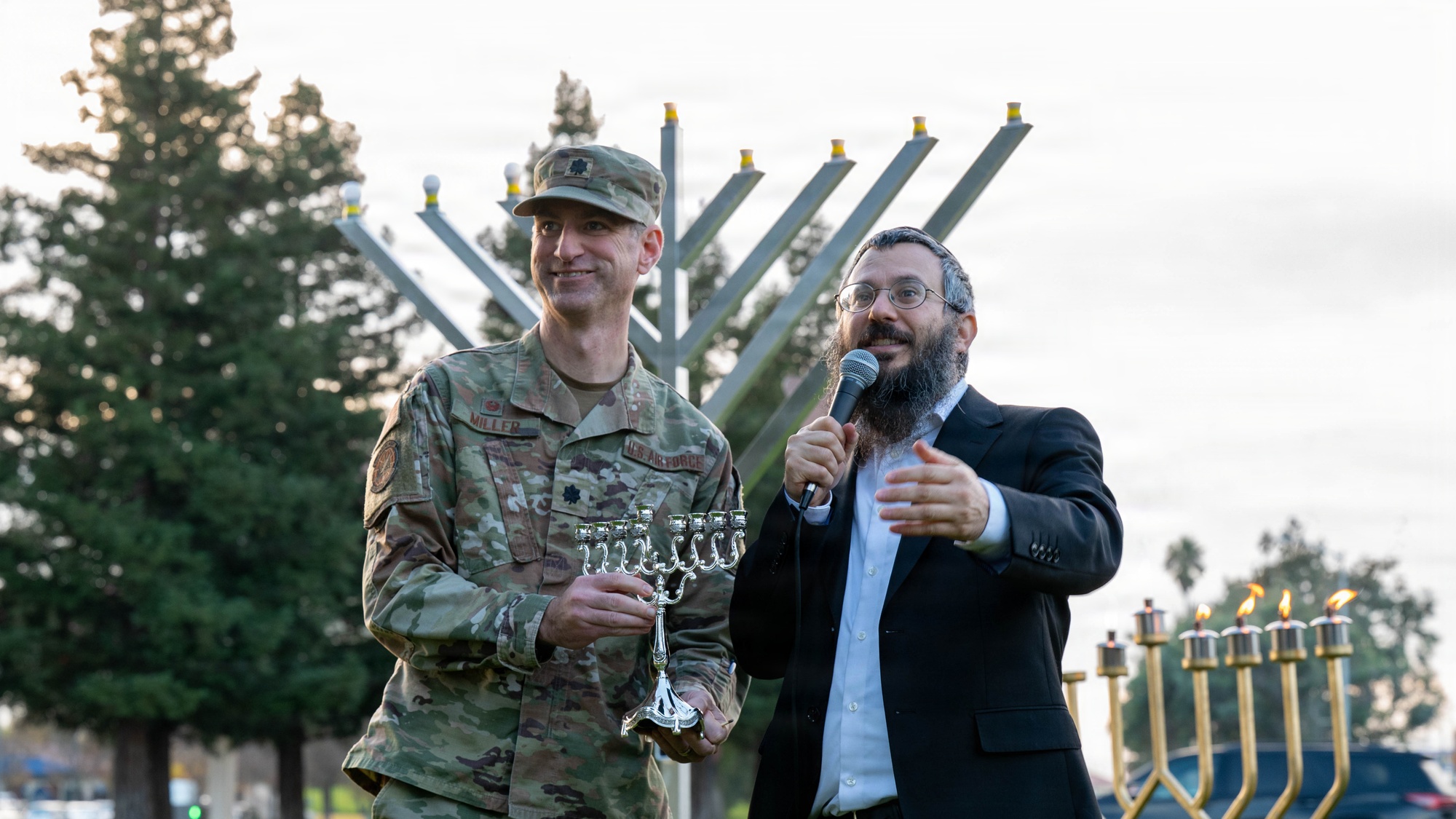 DVIDS - Images - Team Travis celebrates Hanukkah with menorah lighting  ceremony [Image 8 of 9]