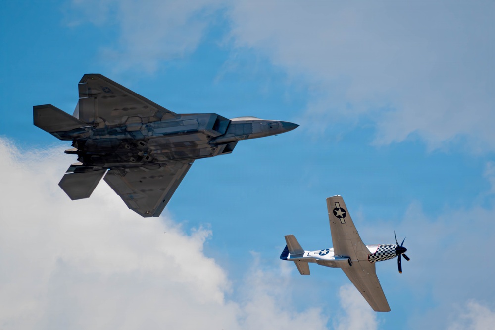 F-22 Raptor Aerial Demonstration Team performs at Wings Over South Texas 2025
