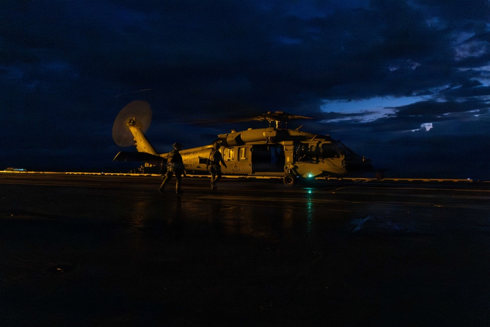 USS Gerald R. Ford (CVN 78) Right of Visit Boarding Operation