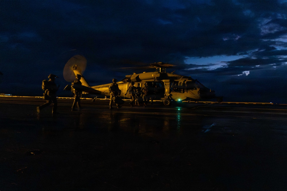 USS Gerald R. Ford (CVN 78) Right of Visit Boarding Operation