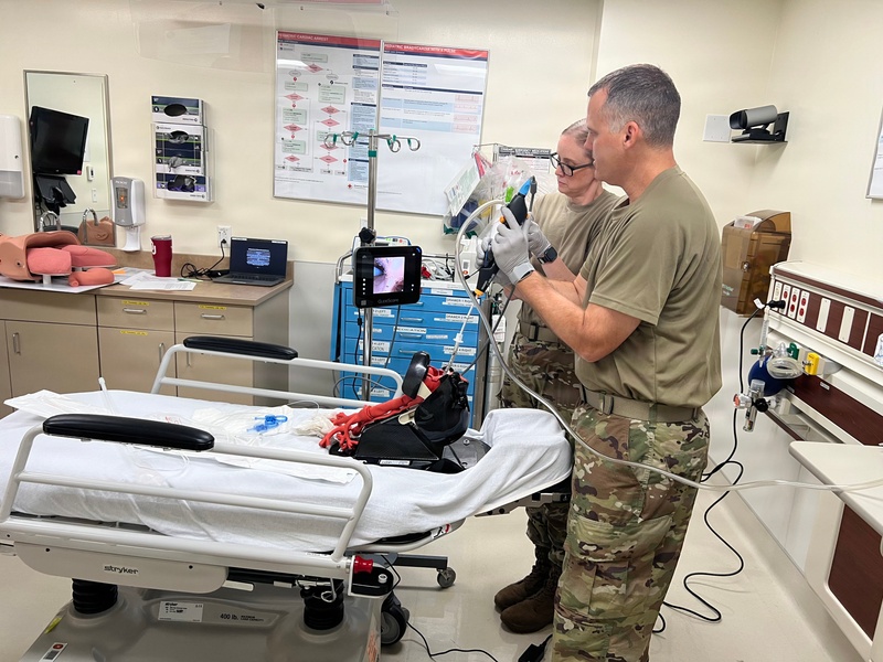 MTEAC tests video bronchoscope at BAMC, JBSA-Camp Bullis