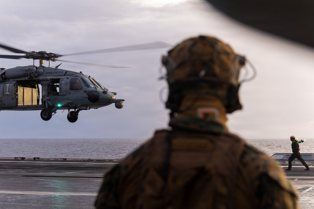 USS Gerald R. Ford (CVN 78) Right of Visit Boarding Operation