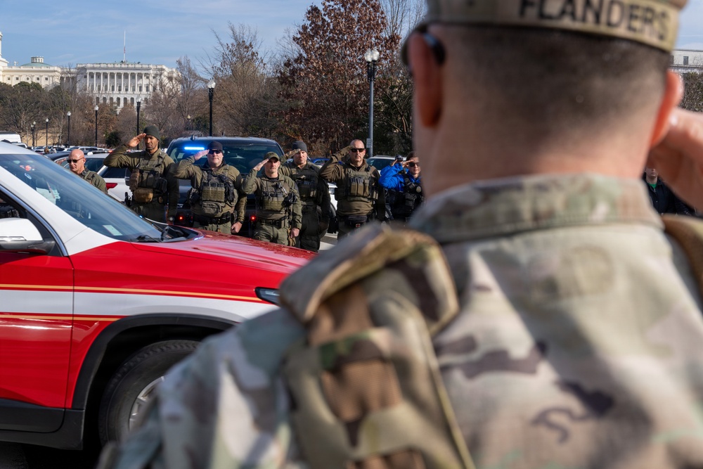 Joint Task Force–DC Joins First Responders for Dignified Transfer Honor Escort