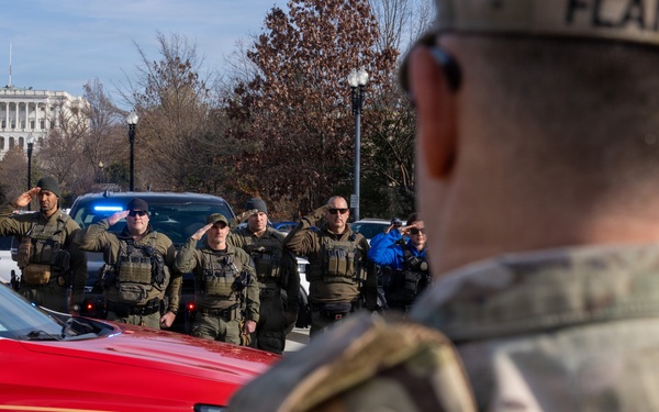 Joint Task Force–DC Joins First Responders for Dignified Transfer Honor Escort