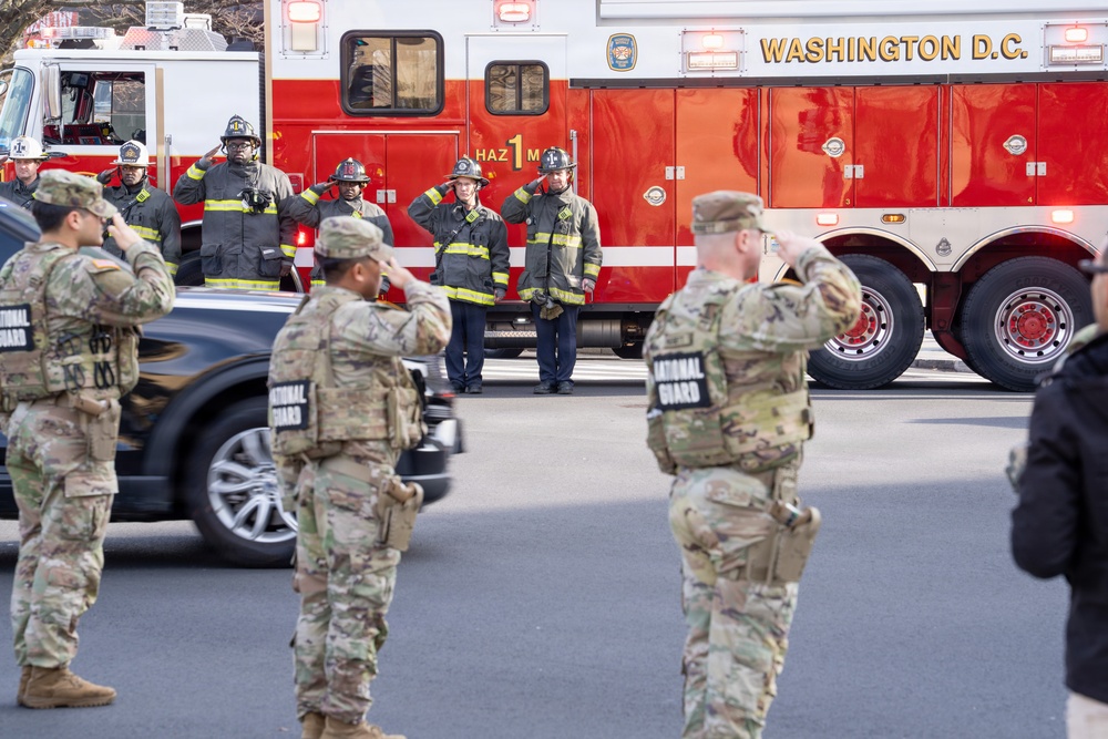 Joint Task Force–DC Joins First Responders for Dignified Transfer Honor Escort