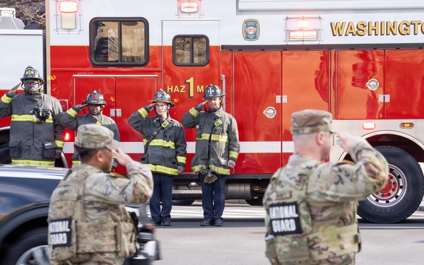 Joint Task Force–DC Joins First Responders for Dignified Transfer Honor Escort