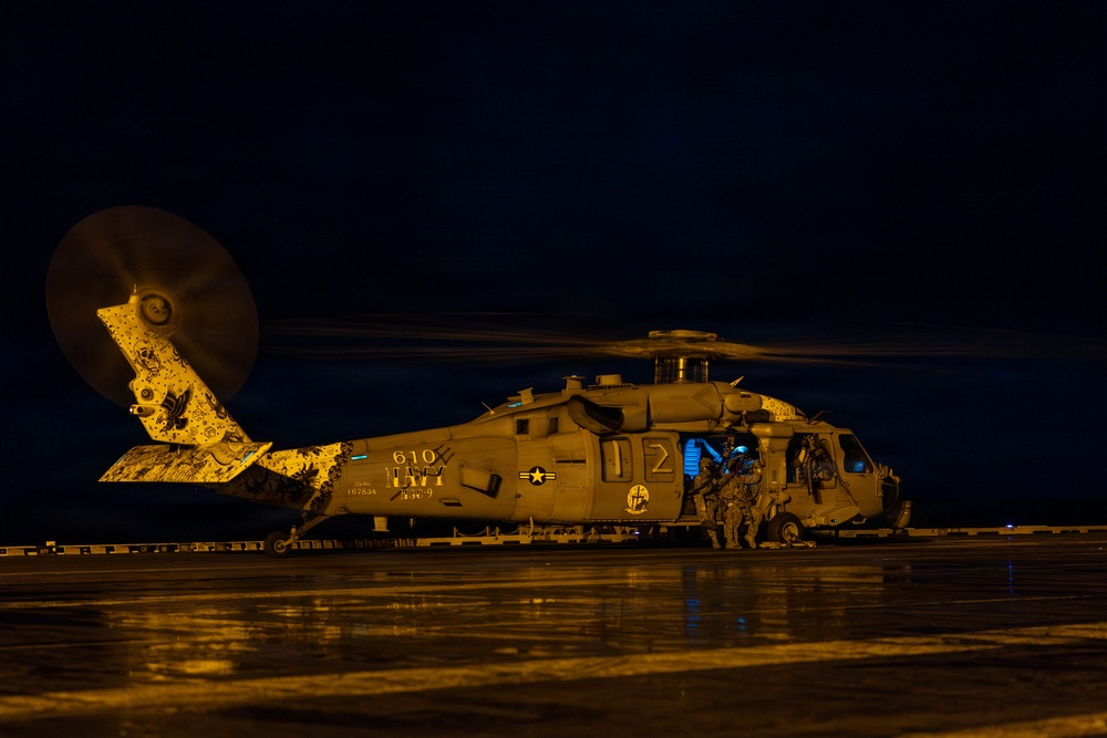 USS Gerald R. Ford (CVN 78) Right of Visit Boarding Operation