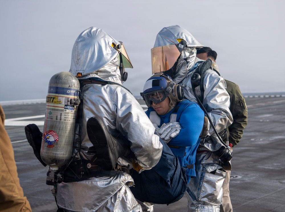 Makin Island Aviation Fire Drill