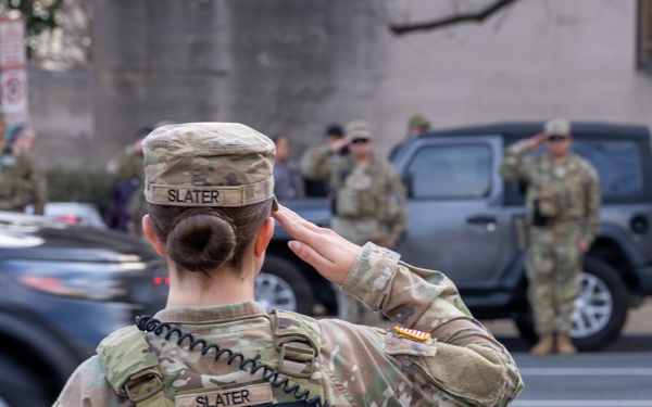 Joint Task Force–DC Joins First Responders for Dignified Transfer Honor Escort