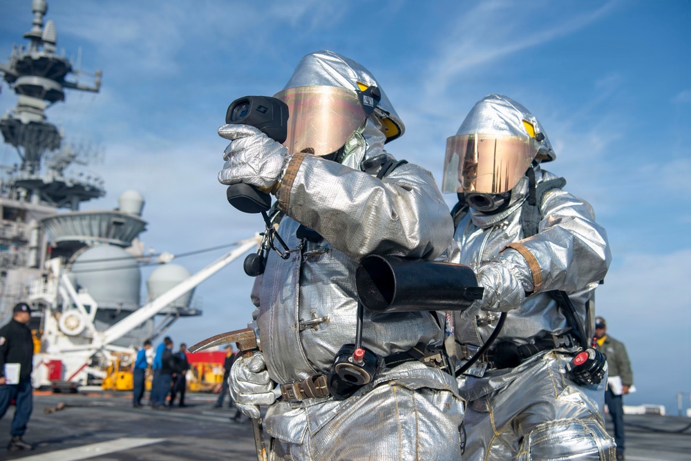 Makin Island Aviation Fire Drill