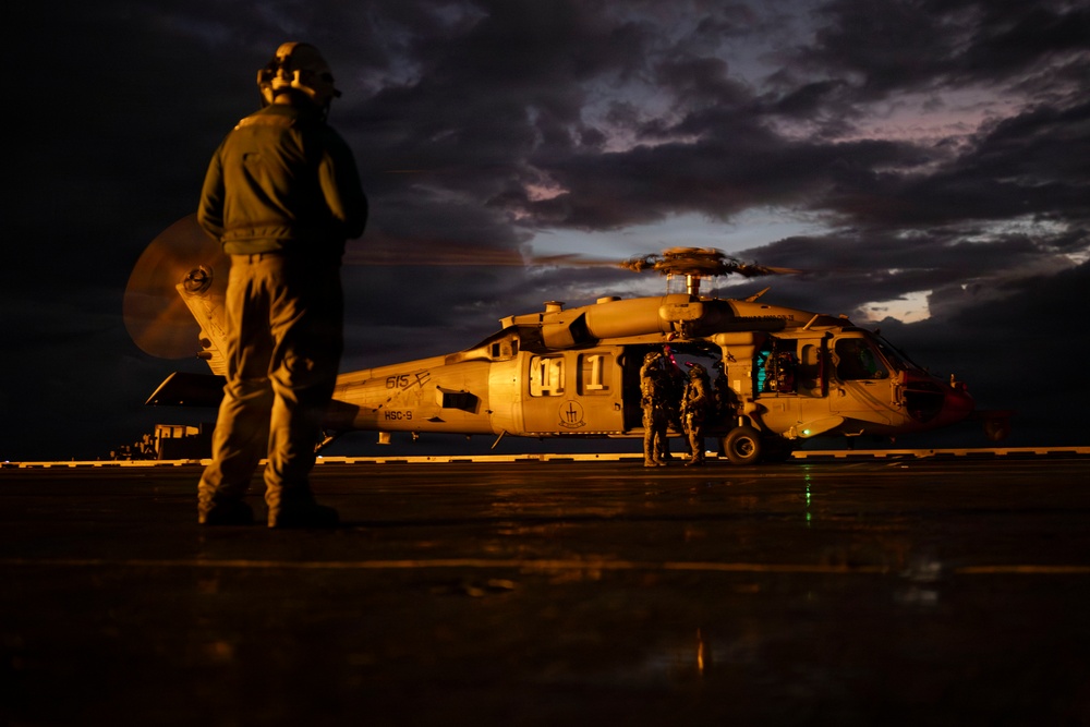 USS Gerald R. Ford (CVN 78) Right of Visit Boarding Operation