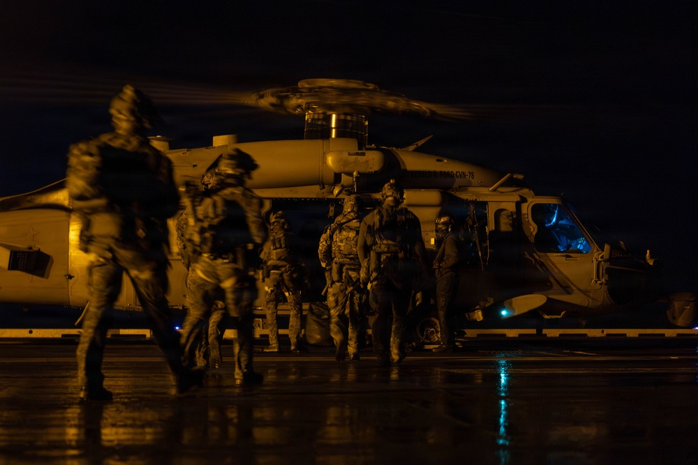 USS Gerald R. Ford (CVN 78) Right of Visit Boarding Operation