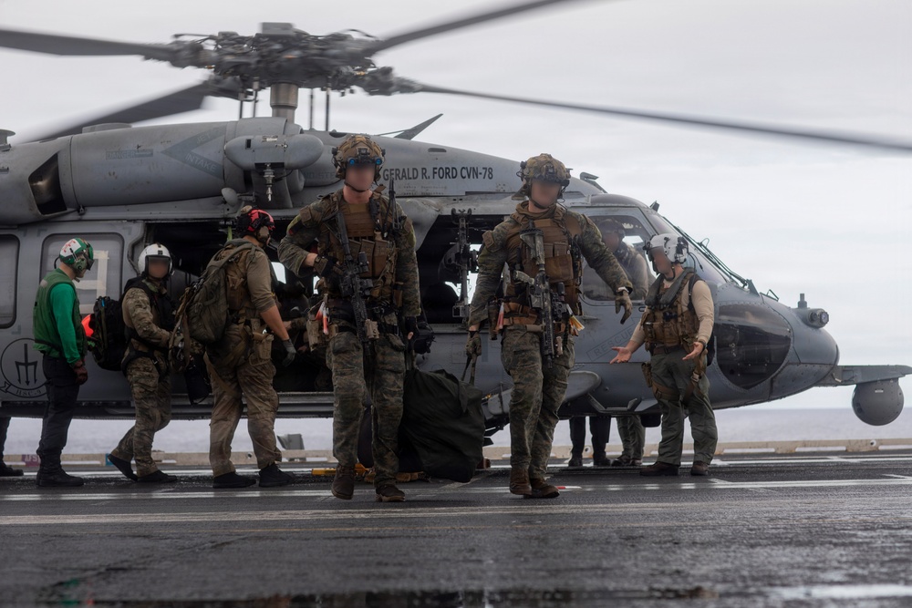 USS Gerald R. Ford (CVN 78) Right of Visit Boarding Operation