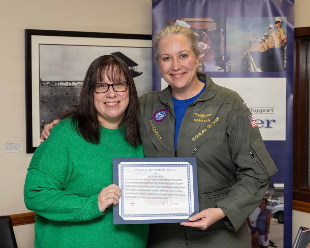 NAS Pensacola Recognizes Civilian Supervisor of the Year