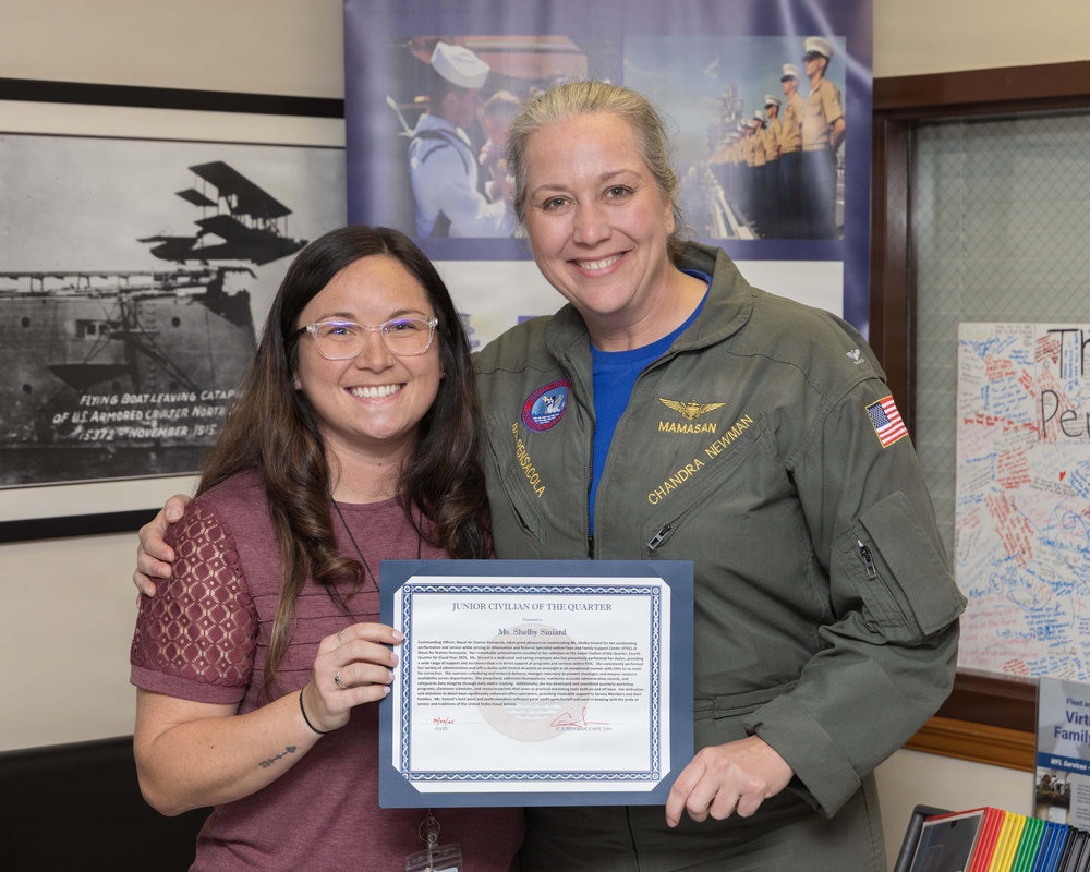 NAS Pensacola Recognizes Junior Civilian of the Quarter