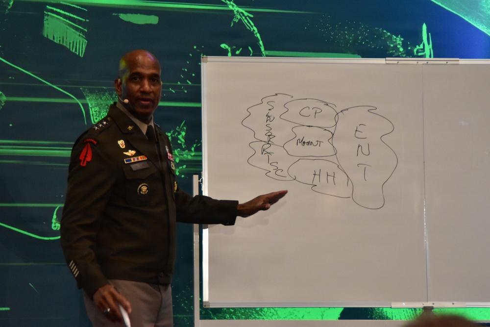 LTG Rey speaks at Warrant Officers Breakfast at AUSA 2025