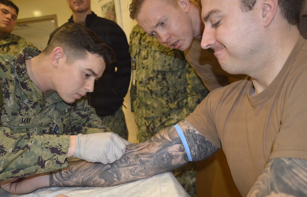 Making the point with peripheral IV insertion training at NHB